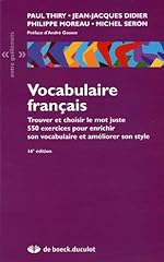 Vocabulaire français trouver d'occasion  Livré partout en France