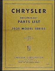 1939 chrysler preliminary for sale  Delivered anywhere in USA 