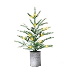KPCB Small Christmas Tree Mini Decorations Pre-Lit, used for sale  Delivered anywhere in UK