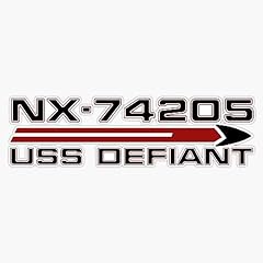 Uss defiant sticker for sale  Delivered anywhere in USA 