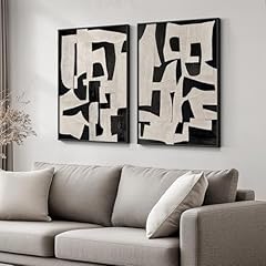 Framed black beige for sale  Delivered anywhere in USA 