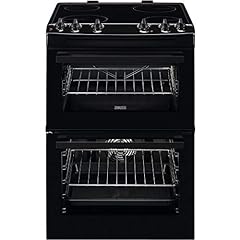 Used, Zanussi 60cm Double Oven Electric Cooker - Black for sale  Delivered anywhere in Ireland