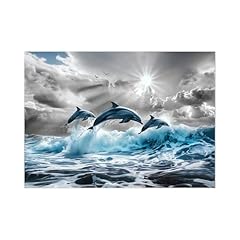 Dolphins seascape wall for sale  Delivered anywhere in USA 