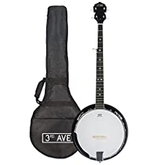 3rd Avenue Western 5 String Banjo with Remo Head Closed, used for sale  Delivered anywhere in UK