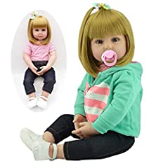 Realistic Reborn Toddlers Dolls Girls Blond Hair Look for sale  Delivered anywhere in USA 