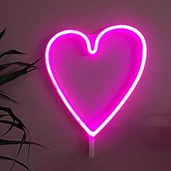 Pink heart neon for sale  Delivered anywhere in UK