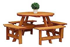 round picnic table for sale  Delivered anywhere in UK