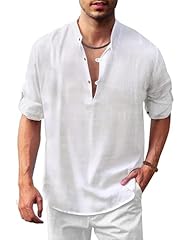 Coofandy men white for sale  Delivered anywhere in USA 