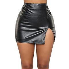 Black leather skirt for sale  Delivered anywhere in USA 