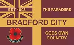 Bradford city flag for sale  Delivered anywhere in UK
