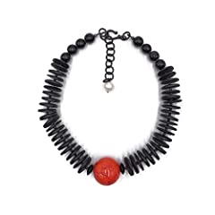 Adjustable Black Flat Coconut Beads Natural Red Coral for sale  Delivered anywhere in Canada