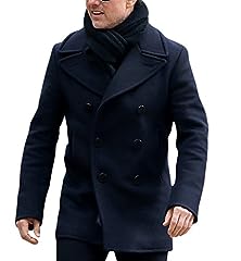 Men pea coat for sale  Delivered anywhere in UK