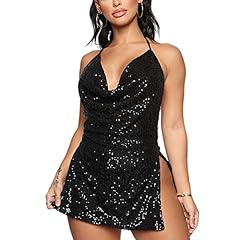 Women sequin halter for sale  Delivered anywhere in USA 