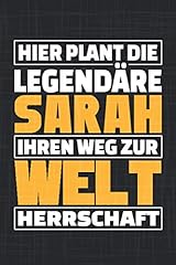 Sarah personalisiertes notizbu gebraucht kaufen  Wird an jeden Ort in Deutschland
