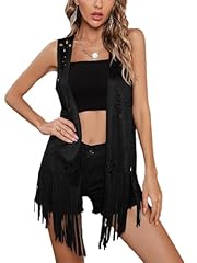 Womens fringed waistcoat for sale  Delivered anywhere in UK