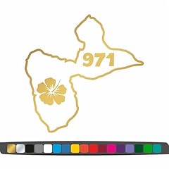 Stickers carte guadeloupe d'occasion  Livré partout en France