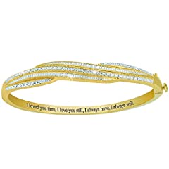 Diamond Forever Sentiment Bangle | Women's Bracelets, used for sale  Delivered anywhere in USA 