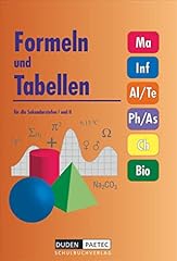 Formeln tabellen sekundarstufe gebraucht kaufen  Wird an jeden Ort in Deutschland