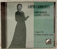 Lotte lehmann vol usato  Spedito ovunque in Italia 
