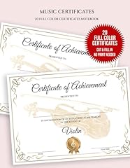 Music achievement certificate for sale  Delivered anywhere in Ireland