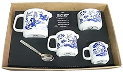 crackinchina Blue willow pattern Jug Set gift boxed. for sale  Delivered anywhere in UK