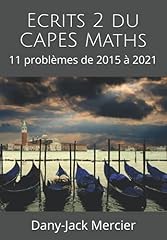Ecrits capes maths d'occasion  Livré partout en France