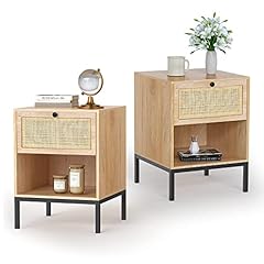 Rattan nightstand set for sale  Delivered anywhere in USA 