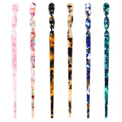 6pcs acetate hair for sale  Delivered anywhere in UK