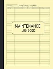 Maintenance log book for sale  Delivered anywhere in UK