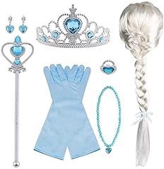 Vicloon Aggiornamento Accessori Costumi per Ragazze Costume Elsa Costume Carnevale - Parrucca / Diadema con Un Diamante / Guanti / Bacchetta Magica, usato usato  Spedito ovunque in Italia 