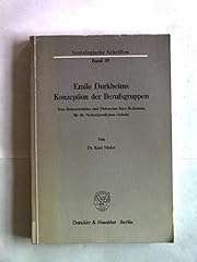 Emile durkheims konzeption d'occasion  Livré partout en France