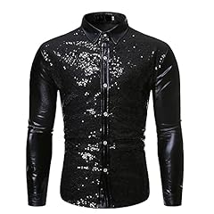 Men sequin shirt for sale  Delivered anywhere in UK