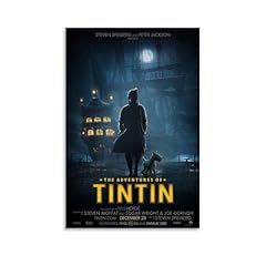 Aventures tintin poster d'occasion  Livré partout en France