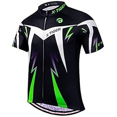 X-TIGER Magliette da Ciclismo da Uomo Top Abbigliamento Maglie da Ciclismo,Camicia da Mountain Bike/MTB,Traspirante e Assorbente dal Sudore Asciugatura Rapida T-Shirt Corta 