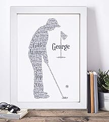 Personalised golfer word for sale  Delivered anywhere in UK