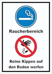 Schild raucherbereich boden gebraucht kaufen  Wird an jeden Ort in Deutschland