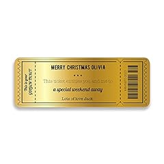 Personalised golden ticket for sale  Delivered anywhere in UK