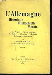 Allemagne historique intellect d'occasion  Livré partout en France