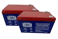 2 x 12v leisure battery for sale  Delivered anywhere in UK