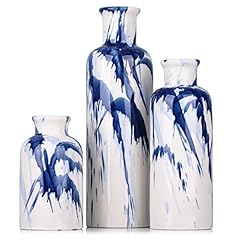 Blue ceramic vase for sale  Delivered anywhere in USA 