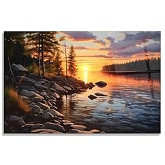 Sunset river glass for sale  Delivered anywhere in USA 