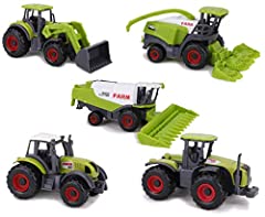 Used, Toyland® Set of 5 Green Die Cast Metal Farm Machinery for sale  Delivered anywhere in Ireland
