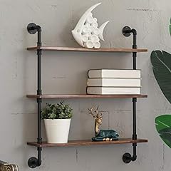 MOCOME Industrial Pipe Shelving 27.5" W Rustic Floating for sale  Delivered anywhere in USA 