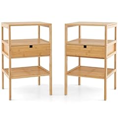 Giantex bamboo nightstands for sale  Delivered anywhere in USA 