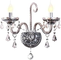 Crystal wall sconce for sale  Delivered anywhere in USA 