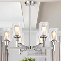 Brushed nickel chandeliers for sale  Delivered anywhere in USA 