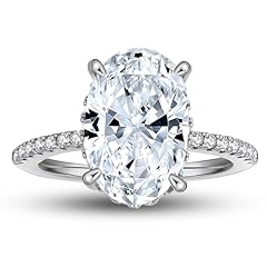 Carat oval engagement for sale  Delivered anywhere in UK