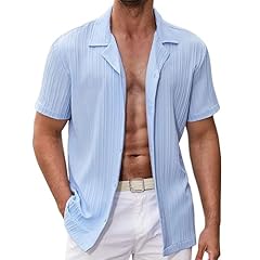 Camicia henley lino usato  Spedito ovunque in Italia 