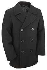 Navy wool pea for sale  Delivered anywhere in UK