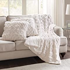 kelly hoppen faux fur throw for sale  Delivered anywhere in UK
